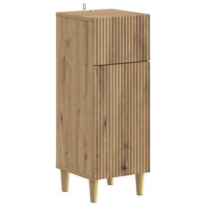 Set di Armadi da Bagno da 2 Pezzi ARNHEM Rovere Artigianale | homemem39