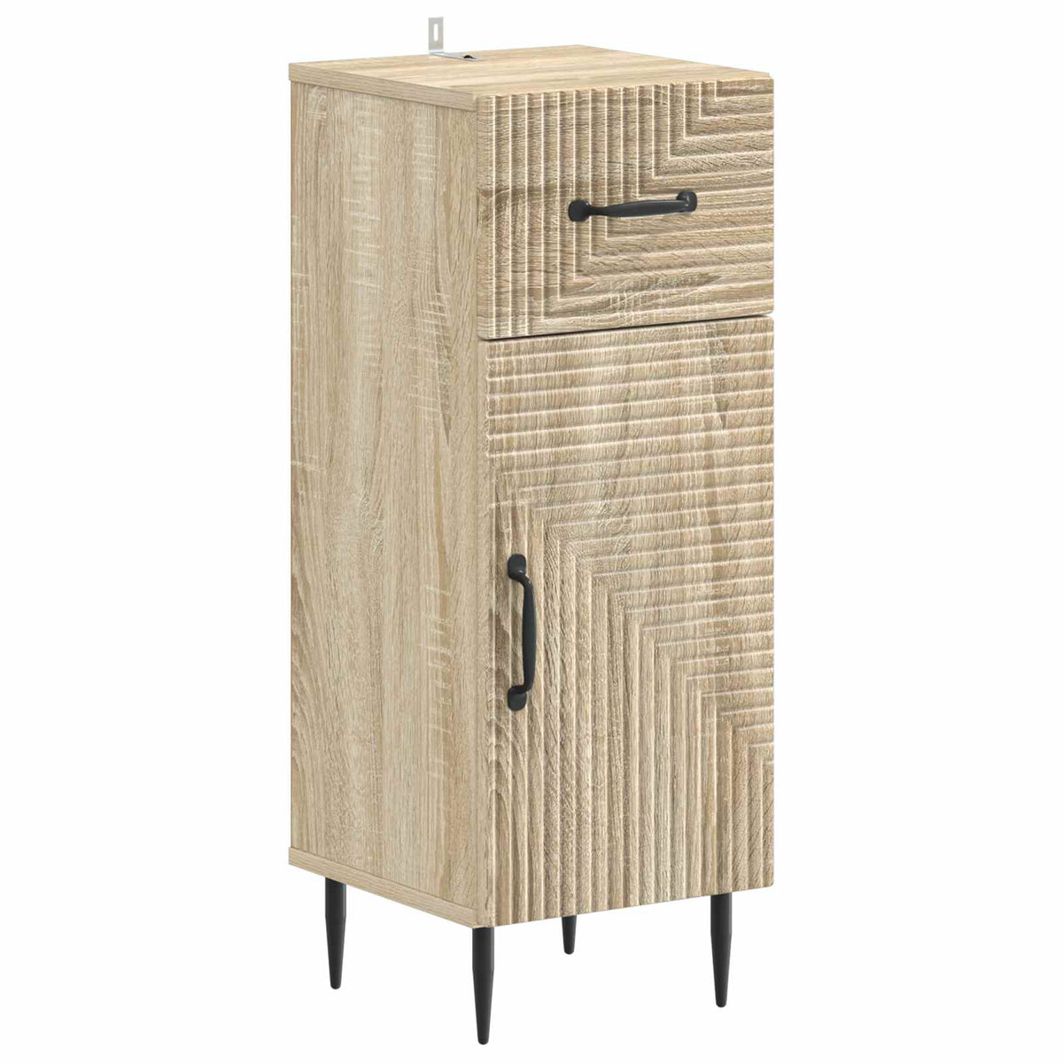 Set di armadietti da bagno in 3 pezzi HAARLEM Rovere Sonoma