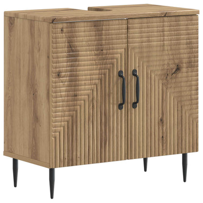 Set di Armadi da Bagno da 2 Pezzi HAARLEM Rovere Artigianale | homemem39