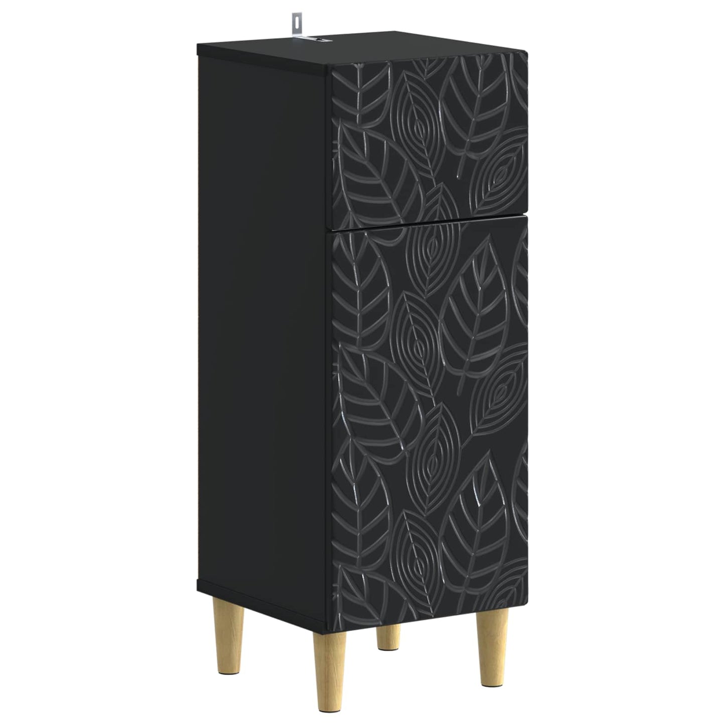Set di Armadi da Bagno da 2 Pezzi DELFT Nero | homemem39