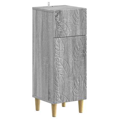 Set di Armadi da Bagno da 2 Pezzi DELFT Sonoma grigio | homemem39