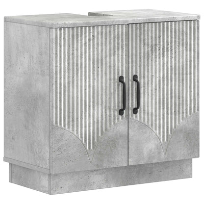 Set di Armadi da Bagno da 2 Pezzi HOORN Grigio Cemento