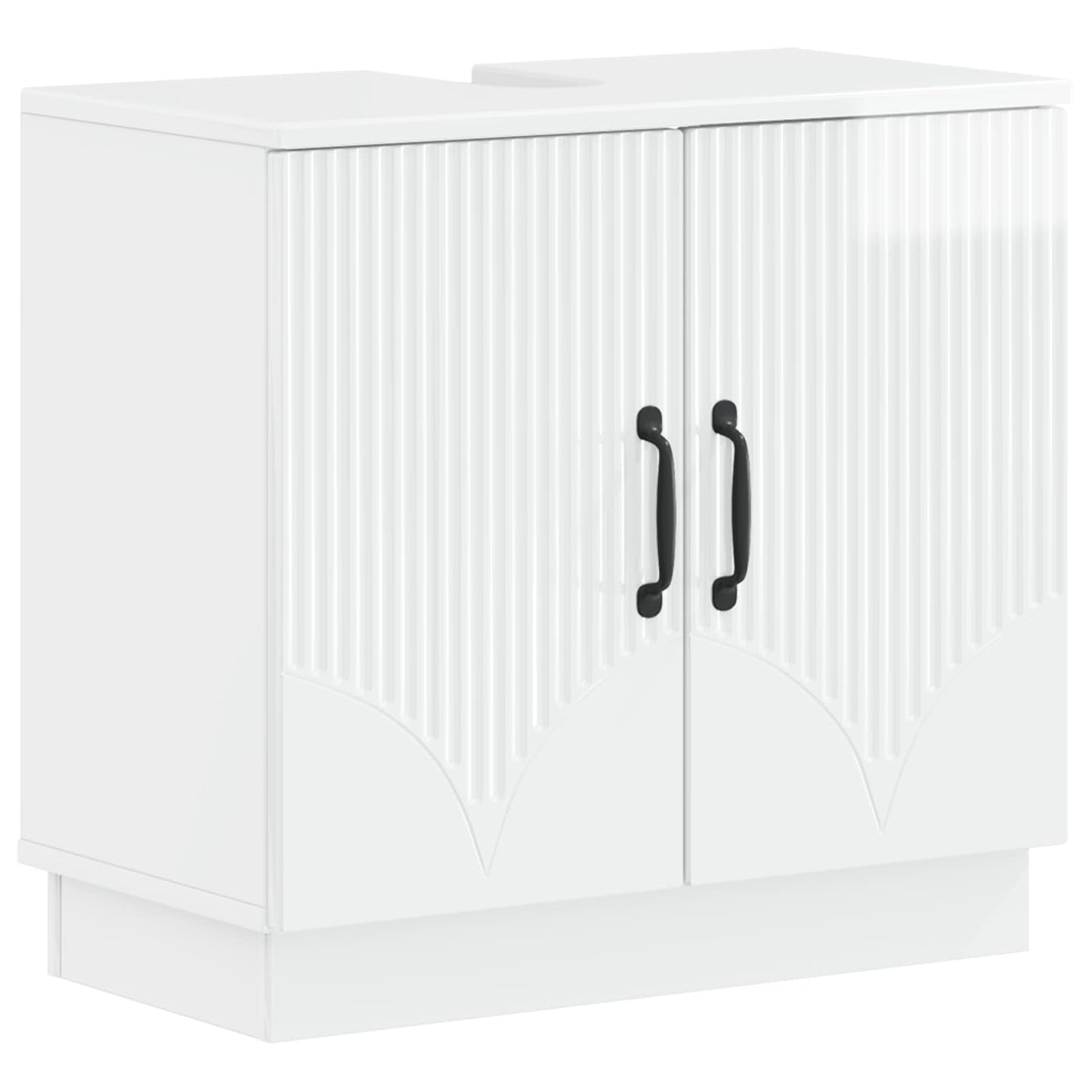 Set di Armadi da Bagno da 2 Pezzi HOORN Bianco Lucido