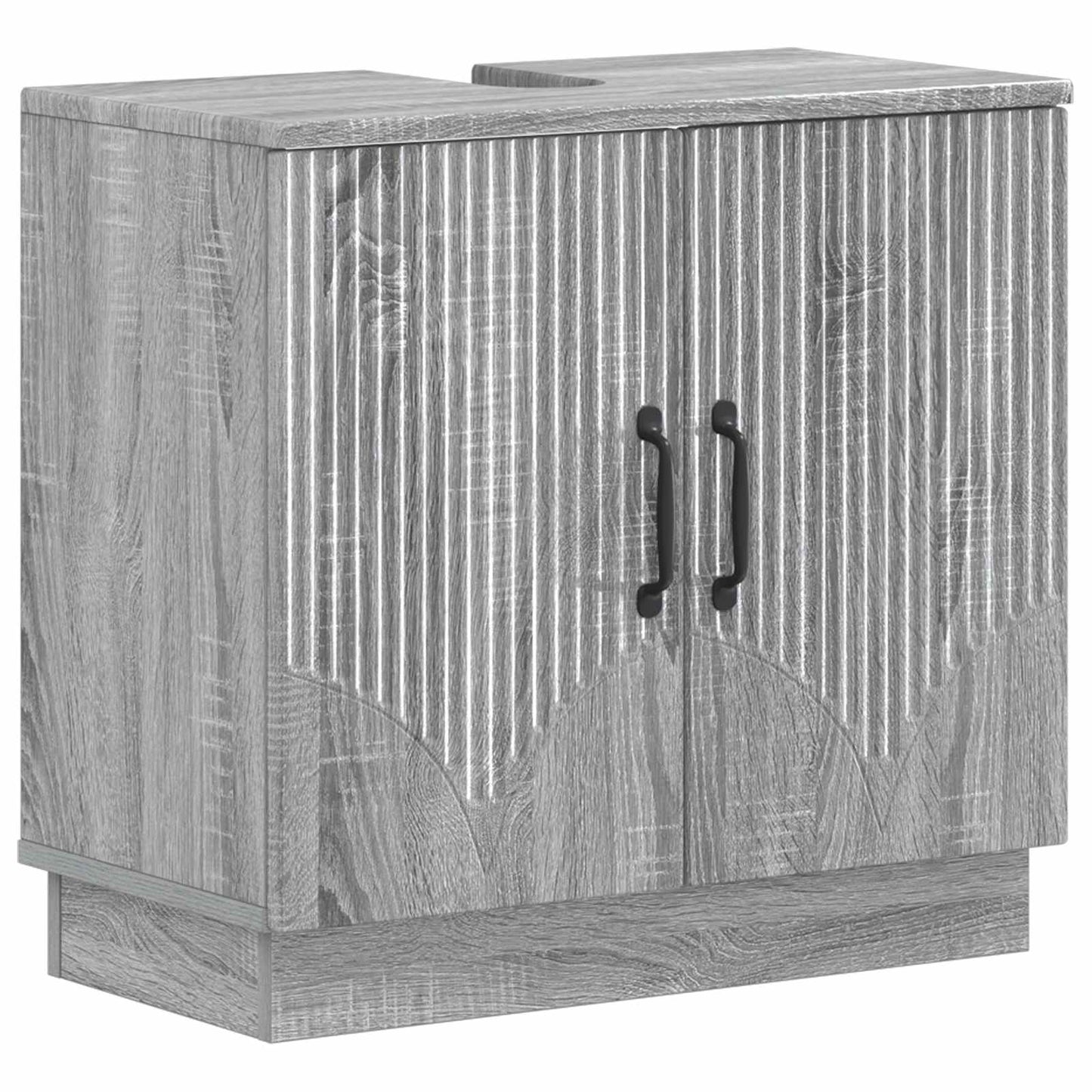 Set di Armadi da Bagno da 2 Pezzi HOORN Sonoma grigio