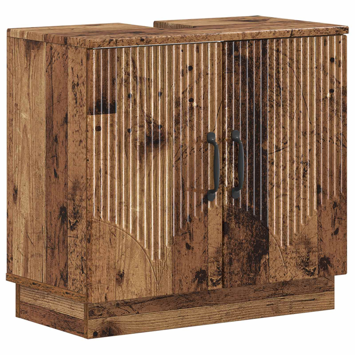 Set di armadietti da bagno in 3 pezzi HOORN Legno antico