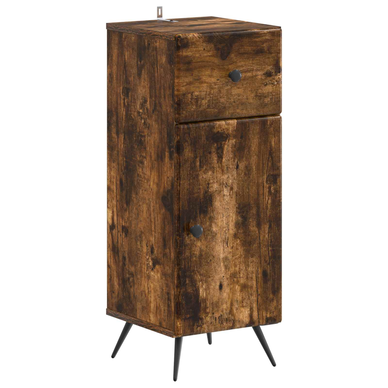 Set di Armadi da Bagno da 2 Pezzi BREDA Rovere Fumo | homemem39