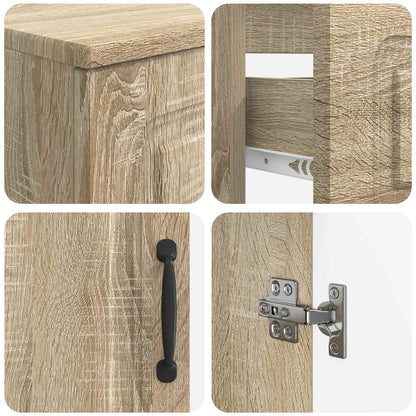 Set di armadietti da bagno in 3 pezzi UTRECHT Rovere Sonoma