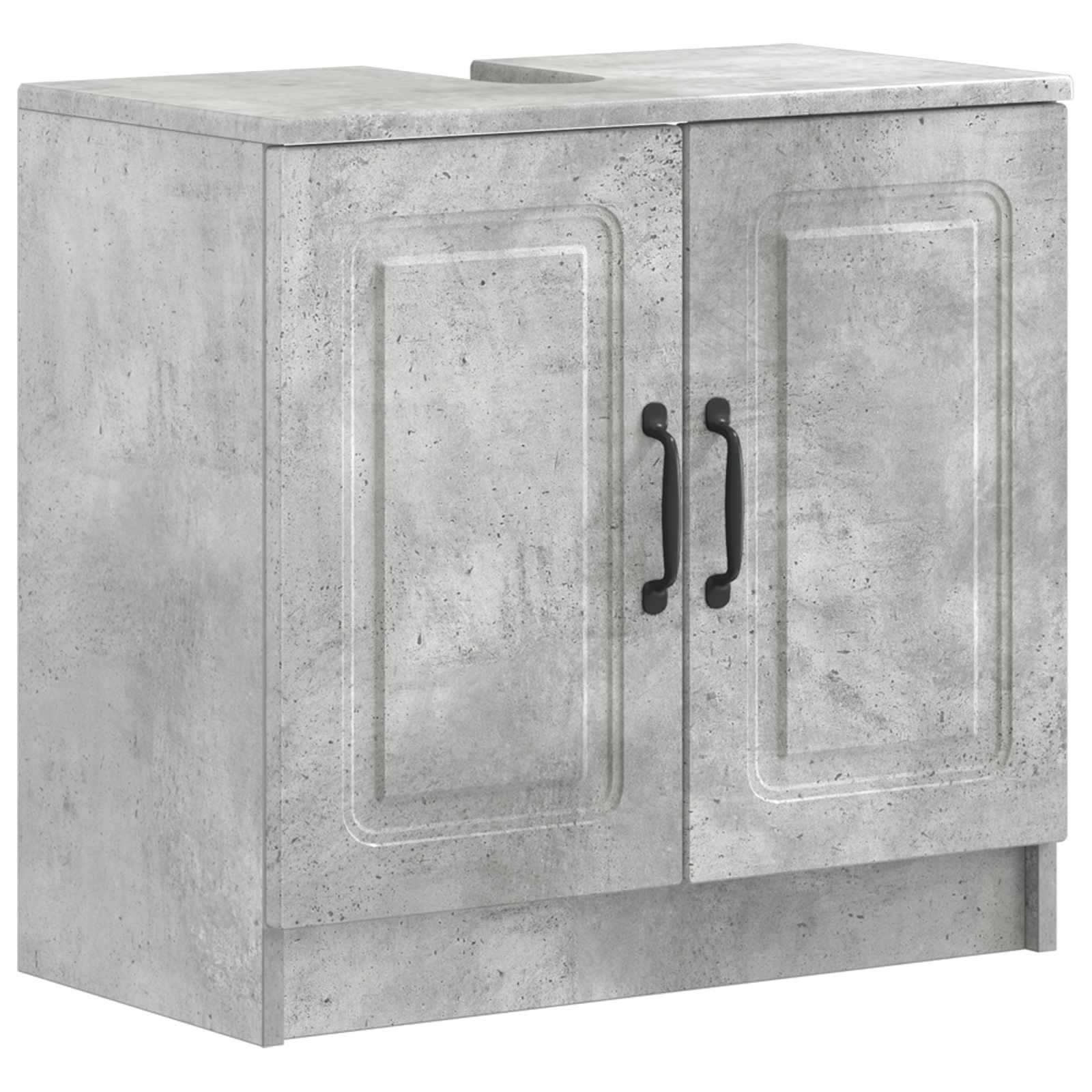 Set di Armadi da Bagno da 2 Pezzi UTRECHT Grigio Cemento | homemem39