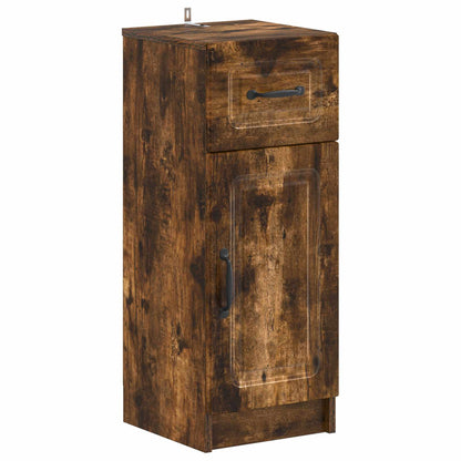 Set di Armadi da Bagno da 2 Pezzi UTRECHT Rovere Fumo | homemem39