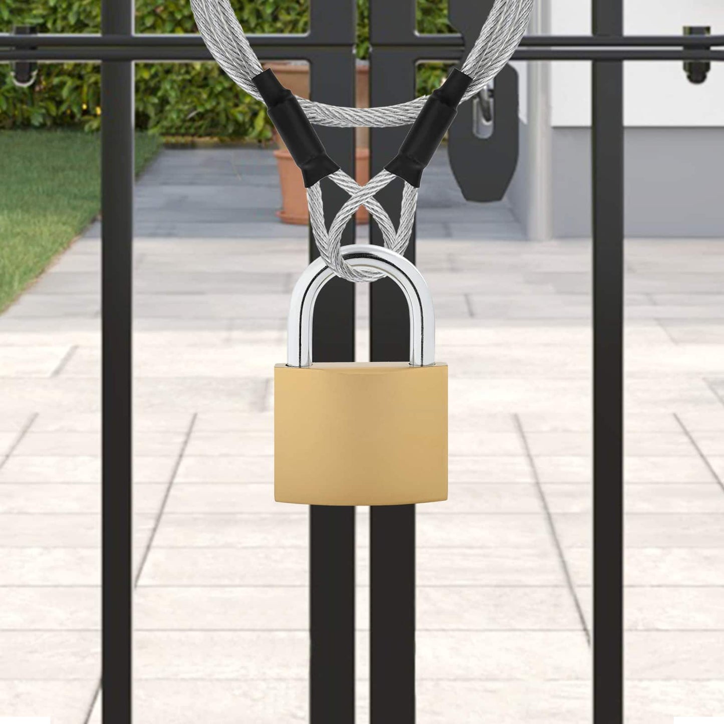 U Lock con Chiavi Ottone 6 x 2 x 9,1 cm Ferro