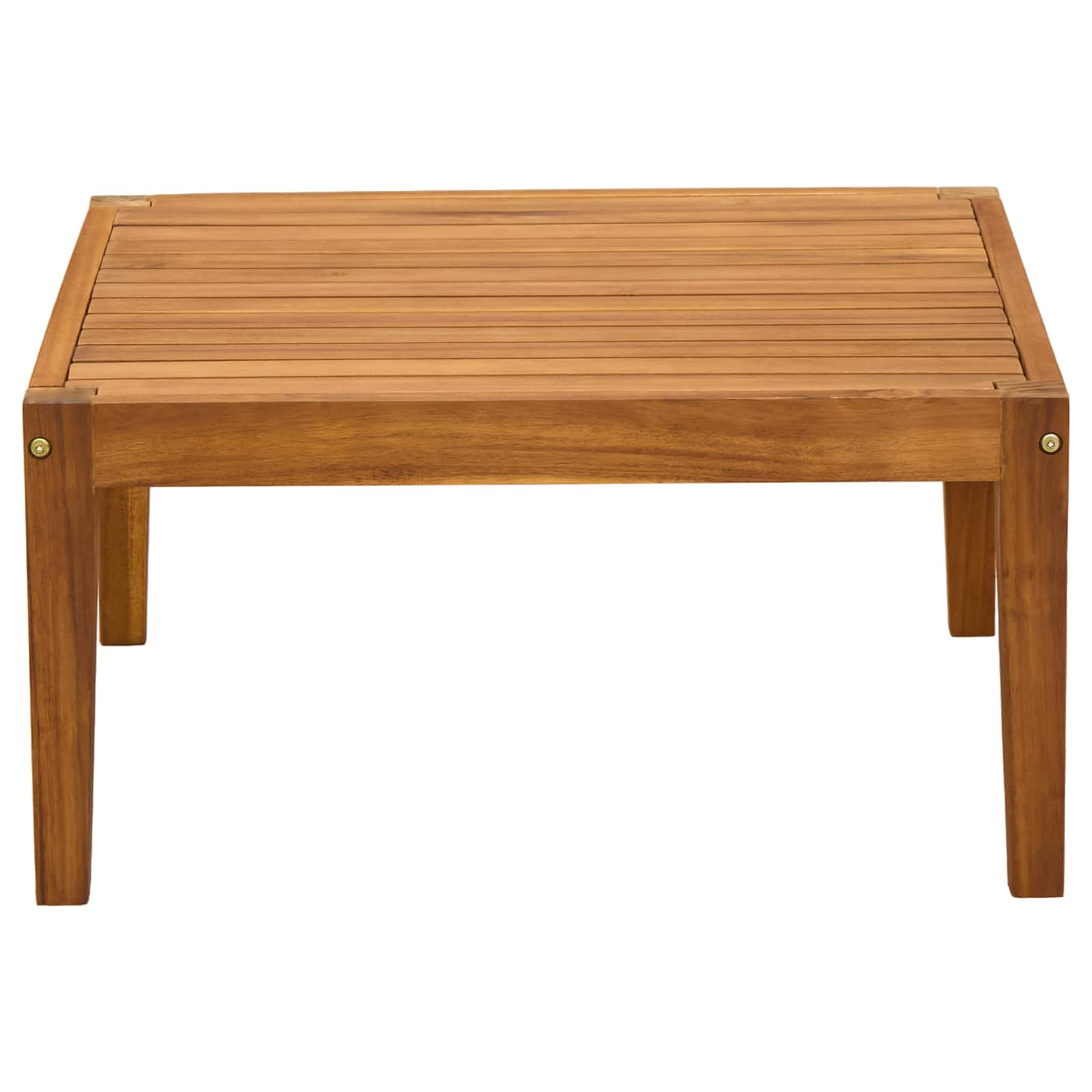 tavolo Legno di Acacia Massello Naturale 60 x 60 x 30 cm | homemem39