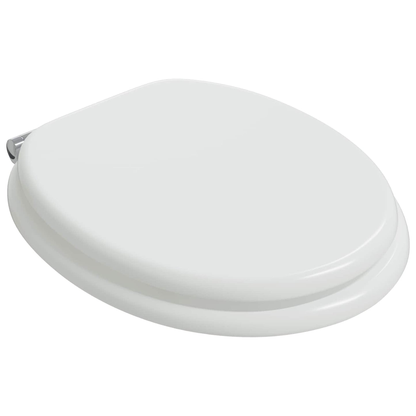 Sedile per toilette con chiusura morbida Bianco 44 x 38 cm