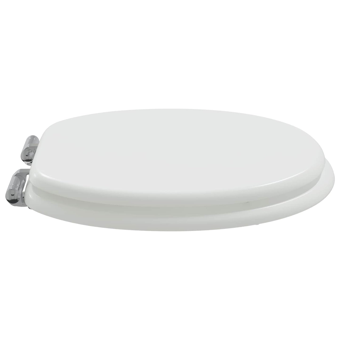 Sedile per toilette con chiusura morbida Bianco 44 x 38 cm