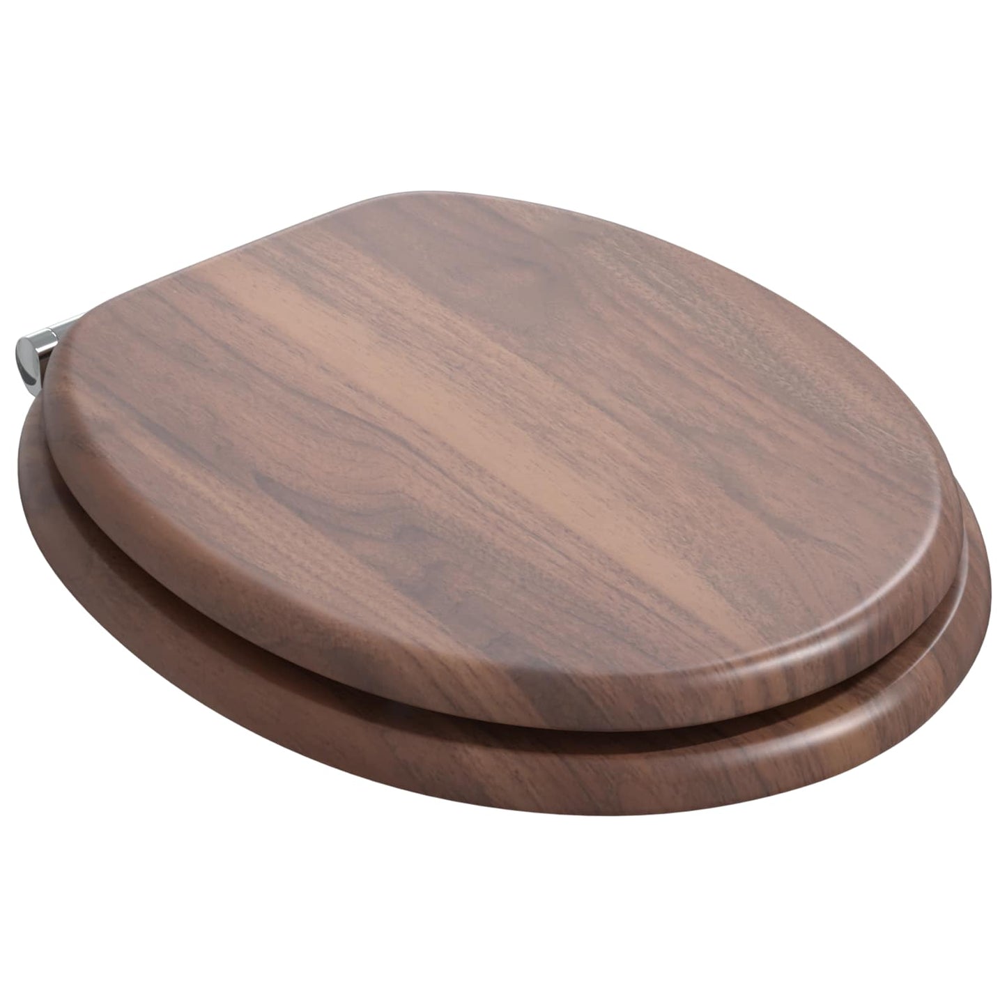 Sedile per toilette con chiusura morbida Marrone 44 x 38 cm | homemem39