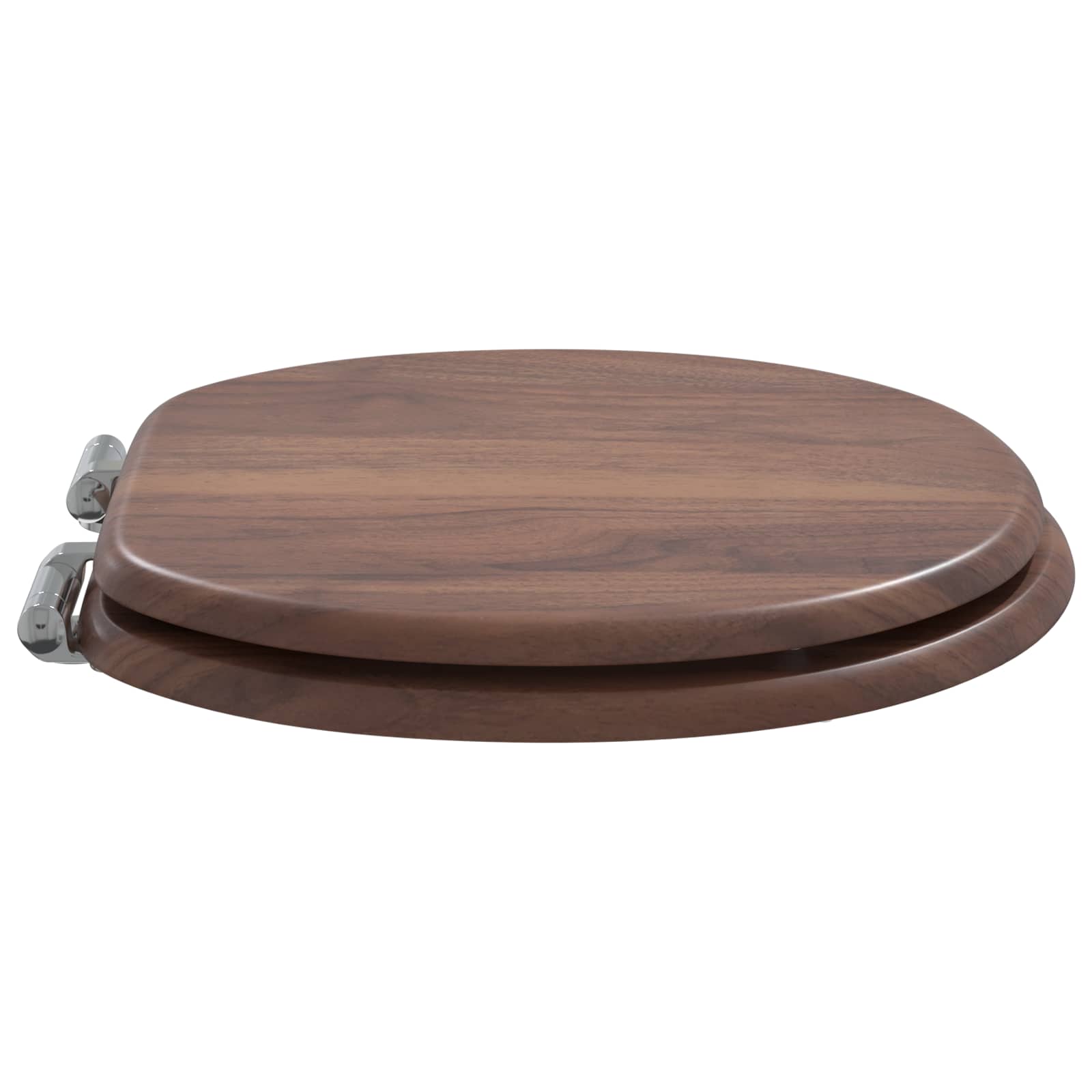 Sedile per toilette con chiusura morbida Marrone 44 x 38 cm | homemem39