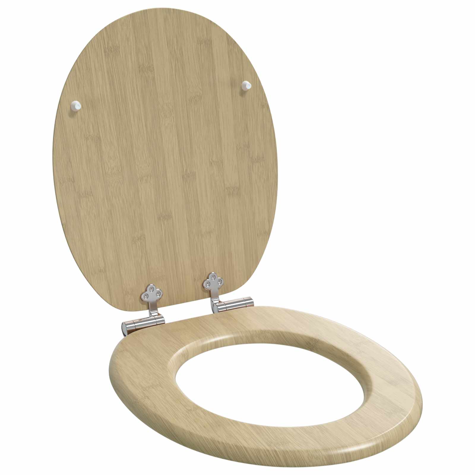 Sedile per toilette con chiusura morbida Colore bamboo chiaro | homemem39