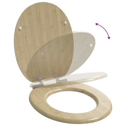 Sedile per toilette con chiusura morbida Colore bamboo chiaro | homemem39