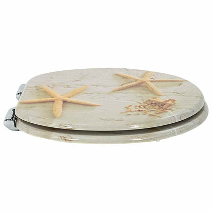 Sedile per toilette con chiusura morbida Giallo e Bianco | homemem39