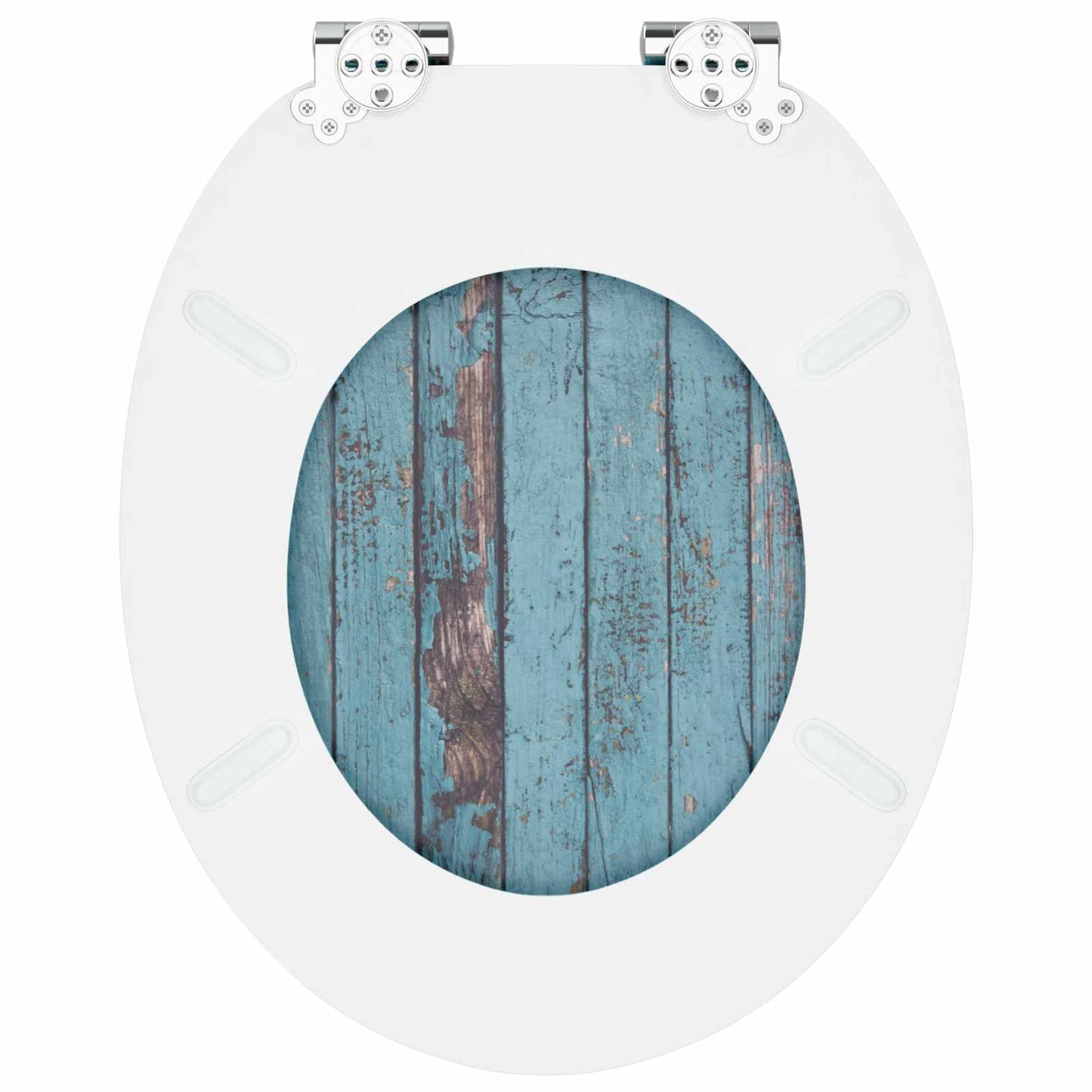 Sedile per toilette con chiusura morbida Blu 44 x 38 cm | homemem39