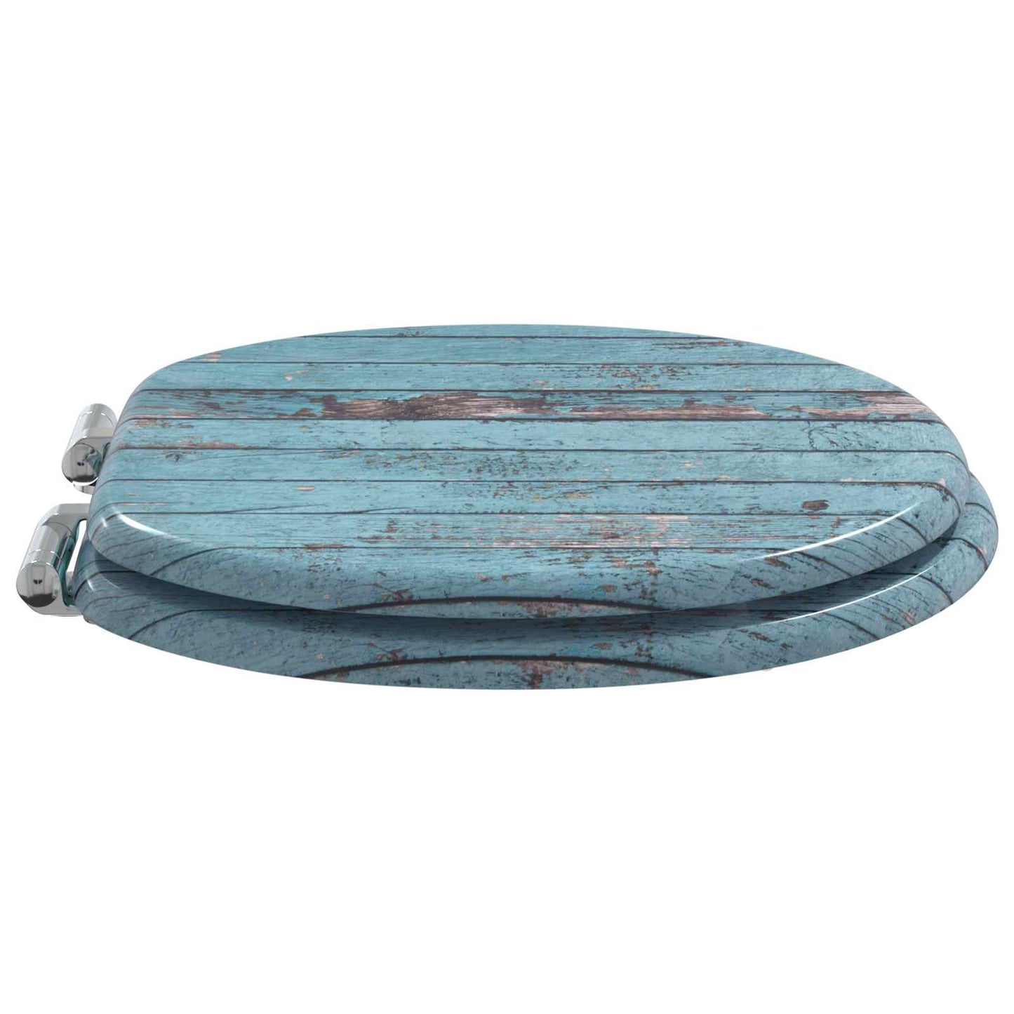 Sedile per toilette con chiusura morbida Blu 44 x 38 cm | homemem39