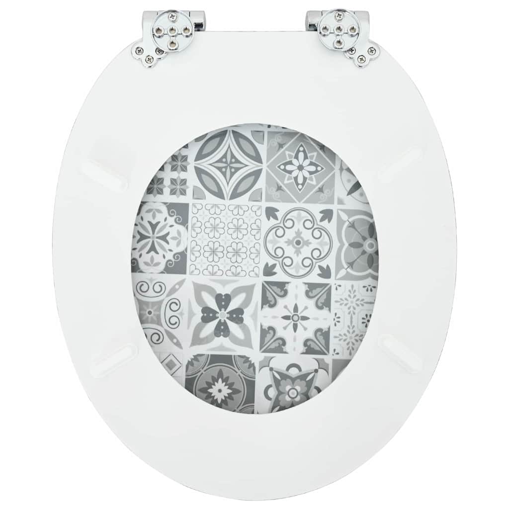 Sedile per toilette con chiusura morbida 44 x 38 cm | homemem39
