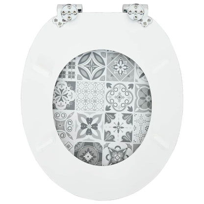 Sedile per toilette con chiusura morbida 44 x 38 cm | homemem39
