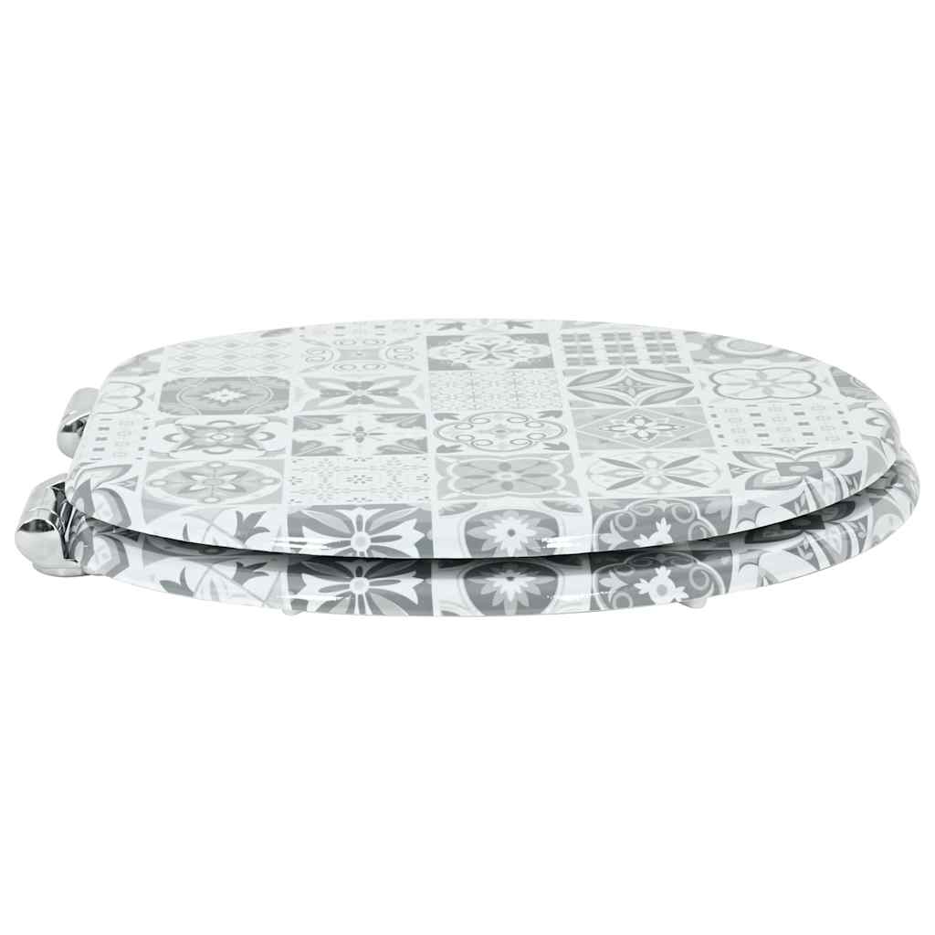 Sedile per toilette con chiusura morbida 44 x 38 cm | homemem39