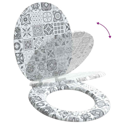 Sedile per toilette con chiusura morbida 44 x 38 cm | homemem39