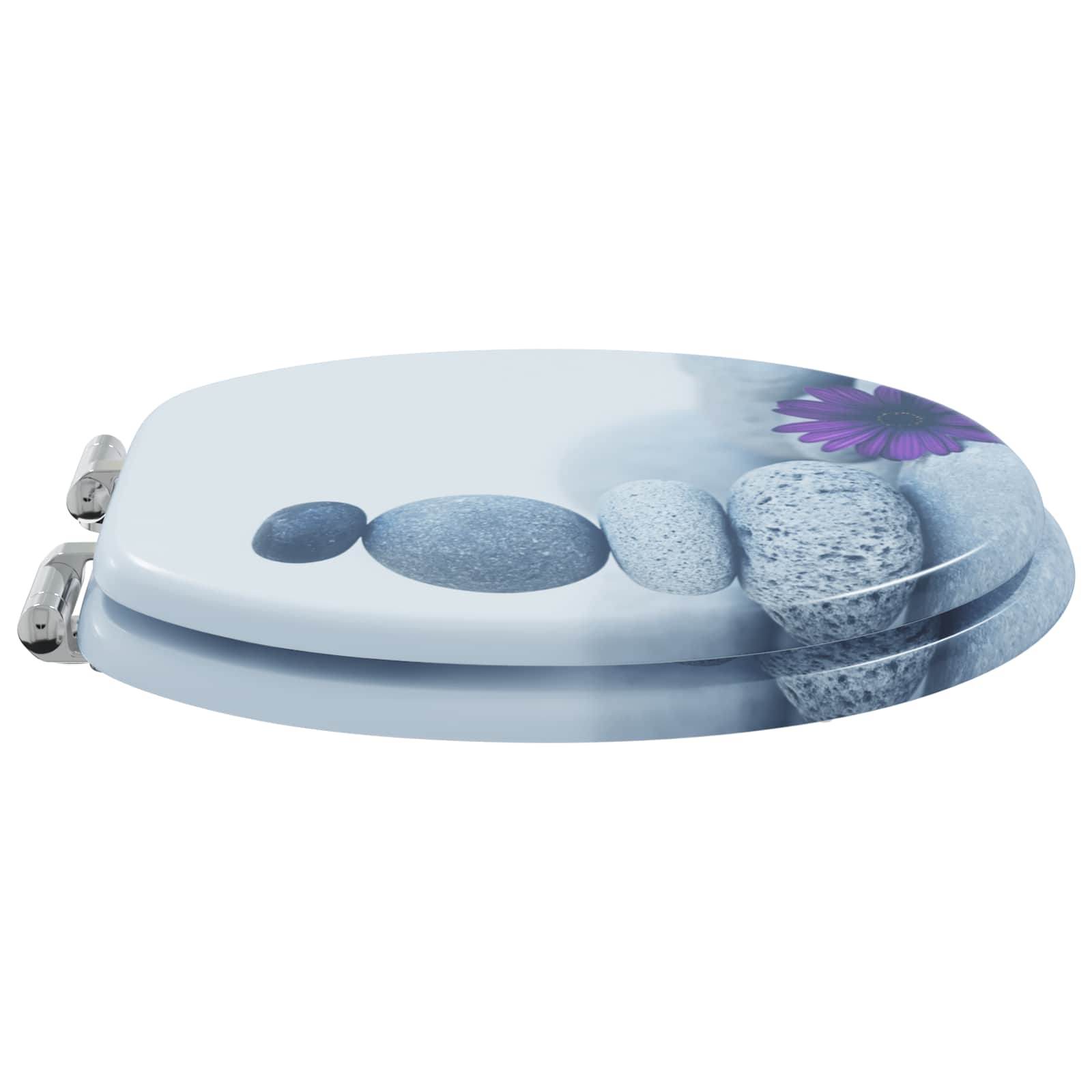 Sedile del WC Grigio 44 x 38 cm Pannello MDF - homemem39