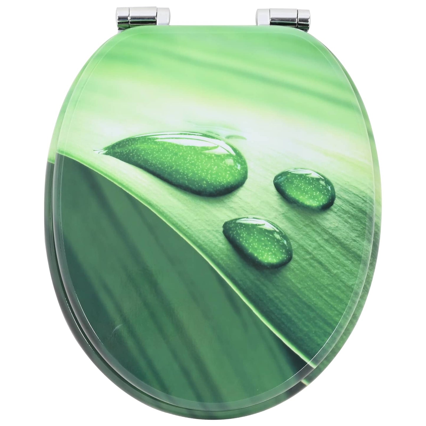 Sedile per toilette con chiusura morbida Goccia verde | homemem39