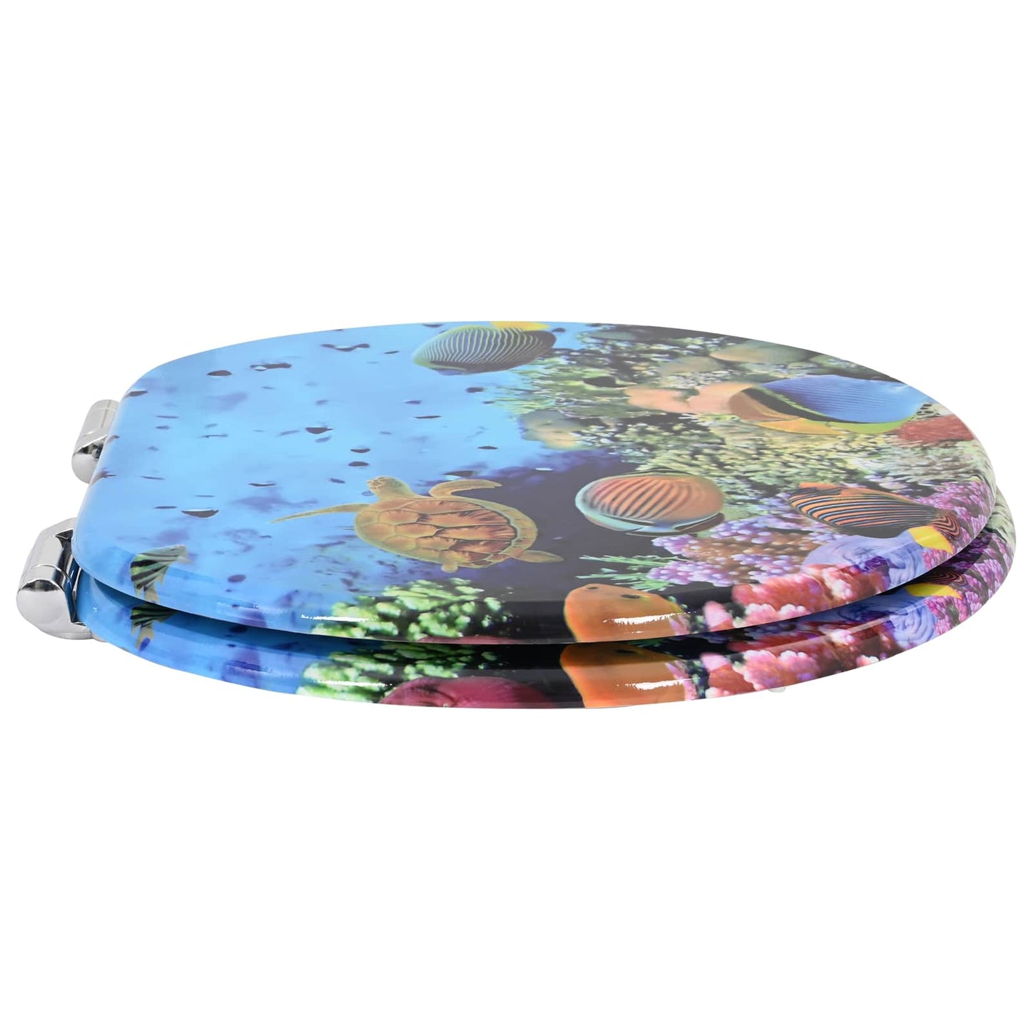 Sedile del WC Blu mare profondo 44 x 38 cm Pannello MDF - homemem39