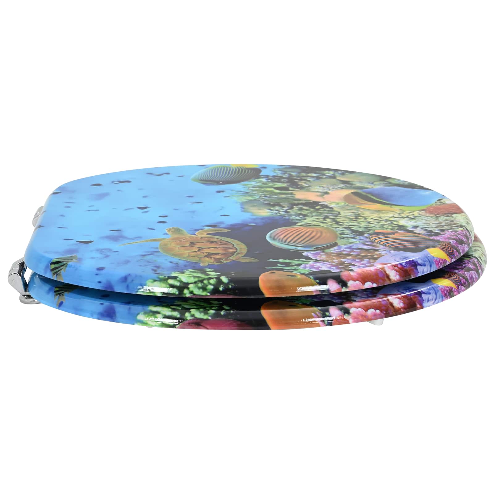 Sedile per toilette con chiusura morbida Blu mare profondo | homemem39
