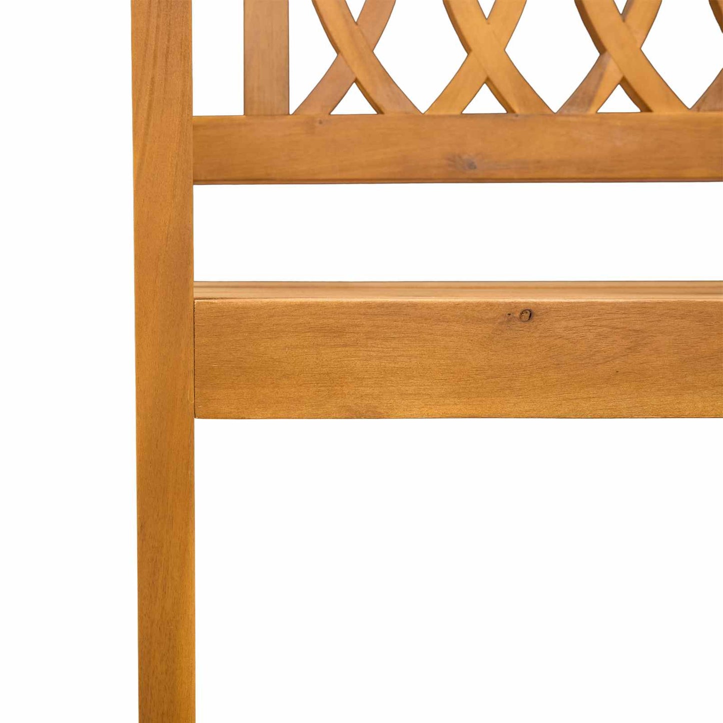 Sedie da giardino 2 pcs Naturale Legno di Acacia Massello