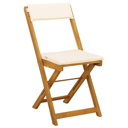 Sedie Bistro da Giardino 2 pcs Bianco Crema 40 x 53 x 80 cm | homemem39