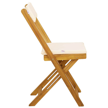 Sedie Bistro da Giardino 2 pcs Bianco Crema 40 x 53 x 80 cm | homemem39