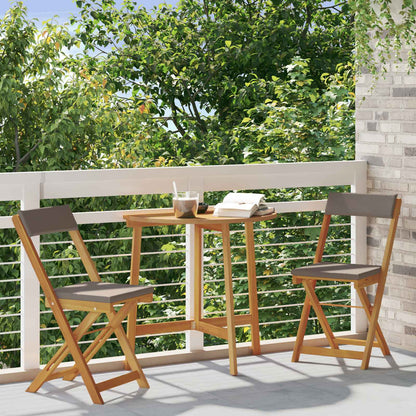 Sedie Bistro da Giardino 2 pcs Grigio scuro 40 x 53 x 80 cm