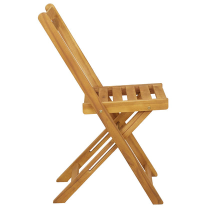 Sedie da giardino pieghevoli 4 pcs Naturale 40 x 53 x 80 cm | homemem39