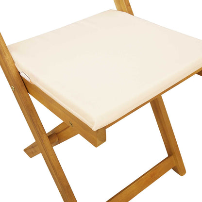 Sedie Bistro da Giardino 4 pcs Bianco Crema 40 x 53 x 80 cm | homemem39