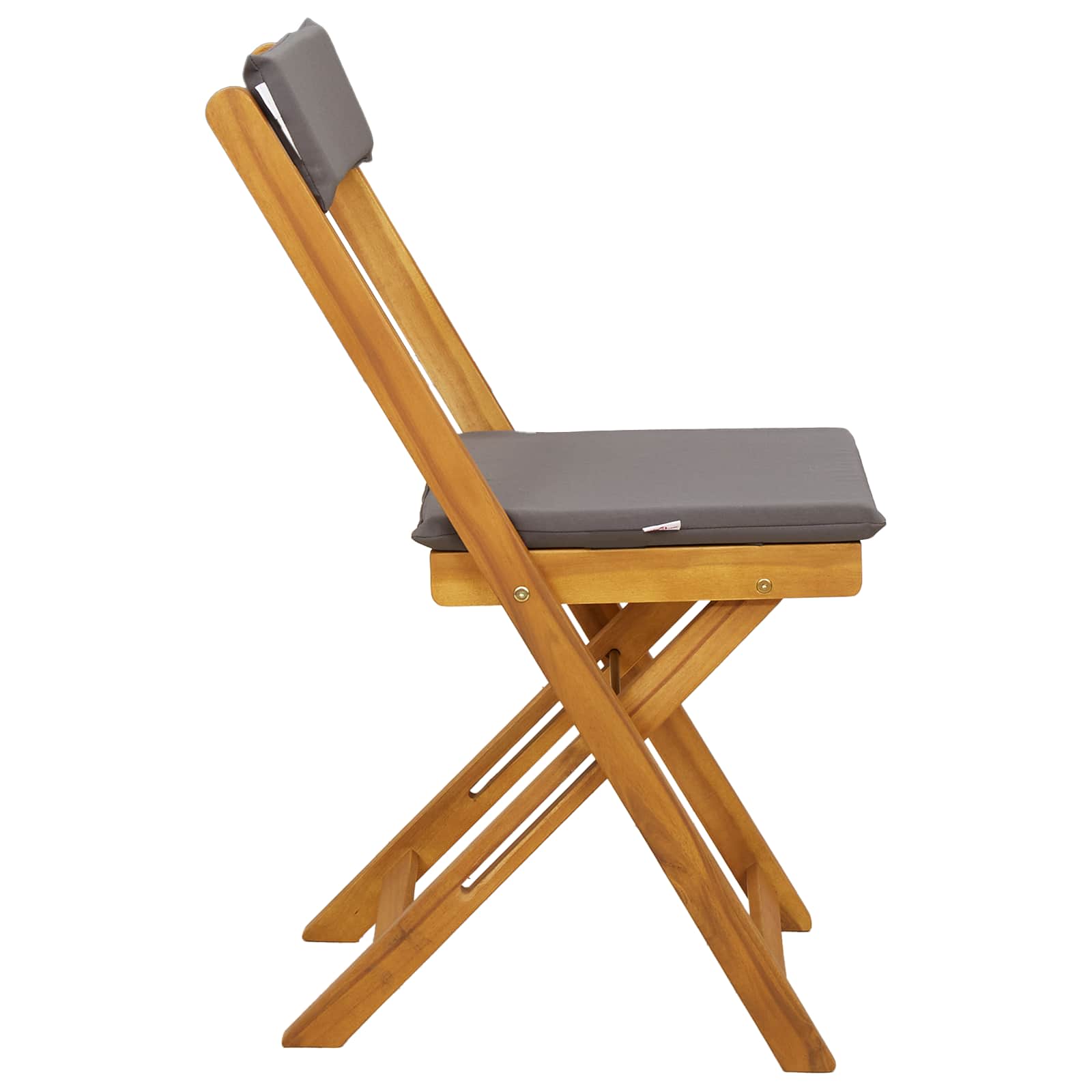 Sedie Bistro da Giardino 4 pcs Grigio Scuro 40 x 53 x 80 cm | homemem39