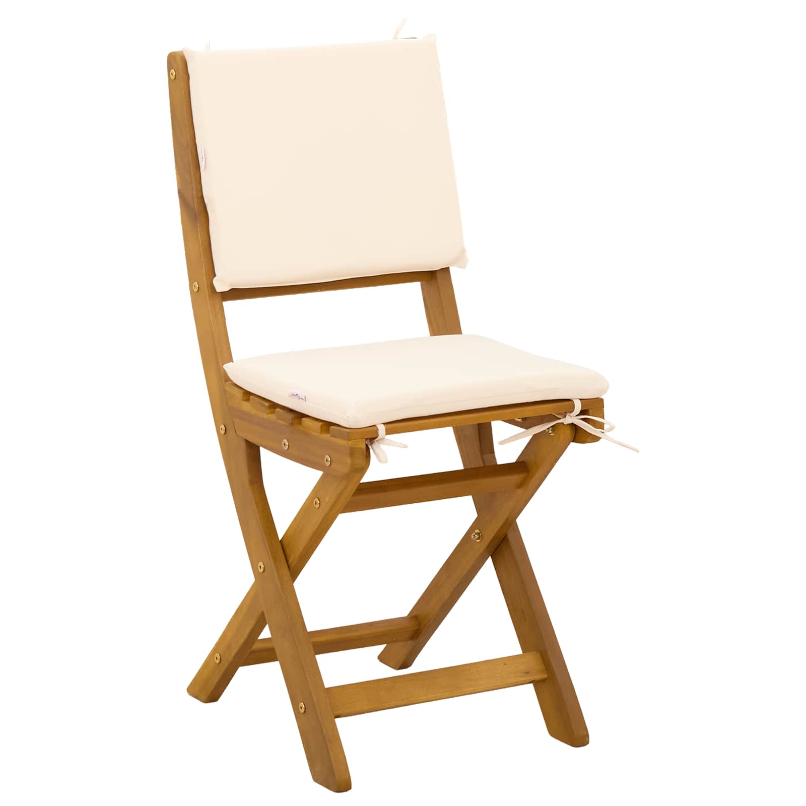Sedie Bistro da Giardino 2 pcs Bianco Crema 38 x 46 x 85 cm | homemem39
