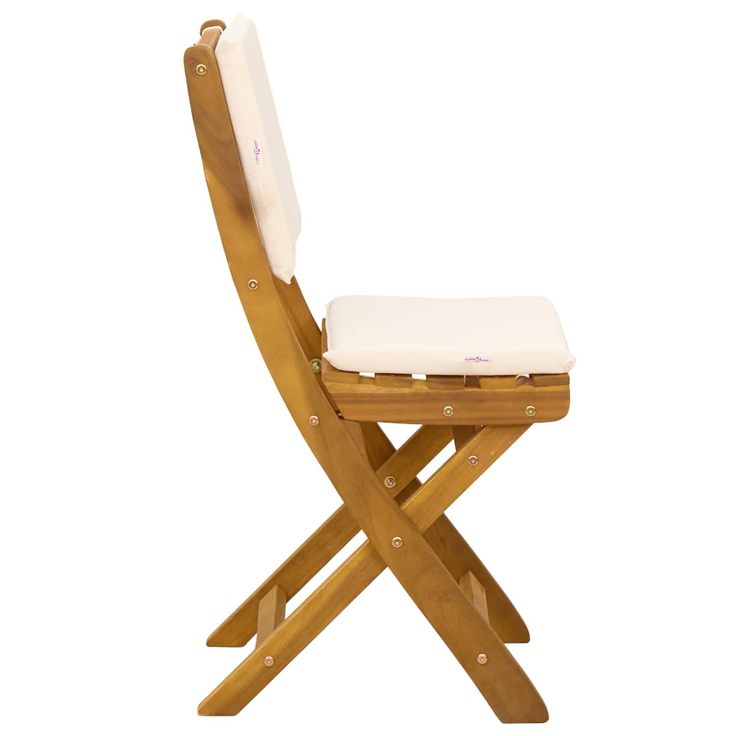 Sedie Bistro da Giardino 2 pcs Bianco Crema 38 x 46 x 85 cm