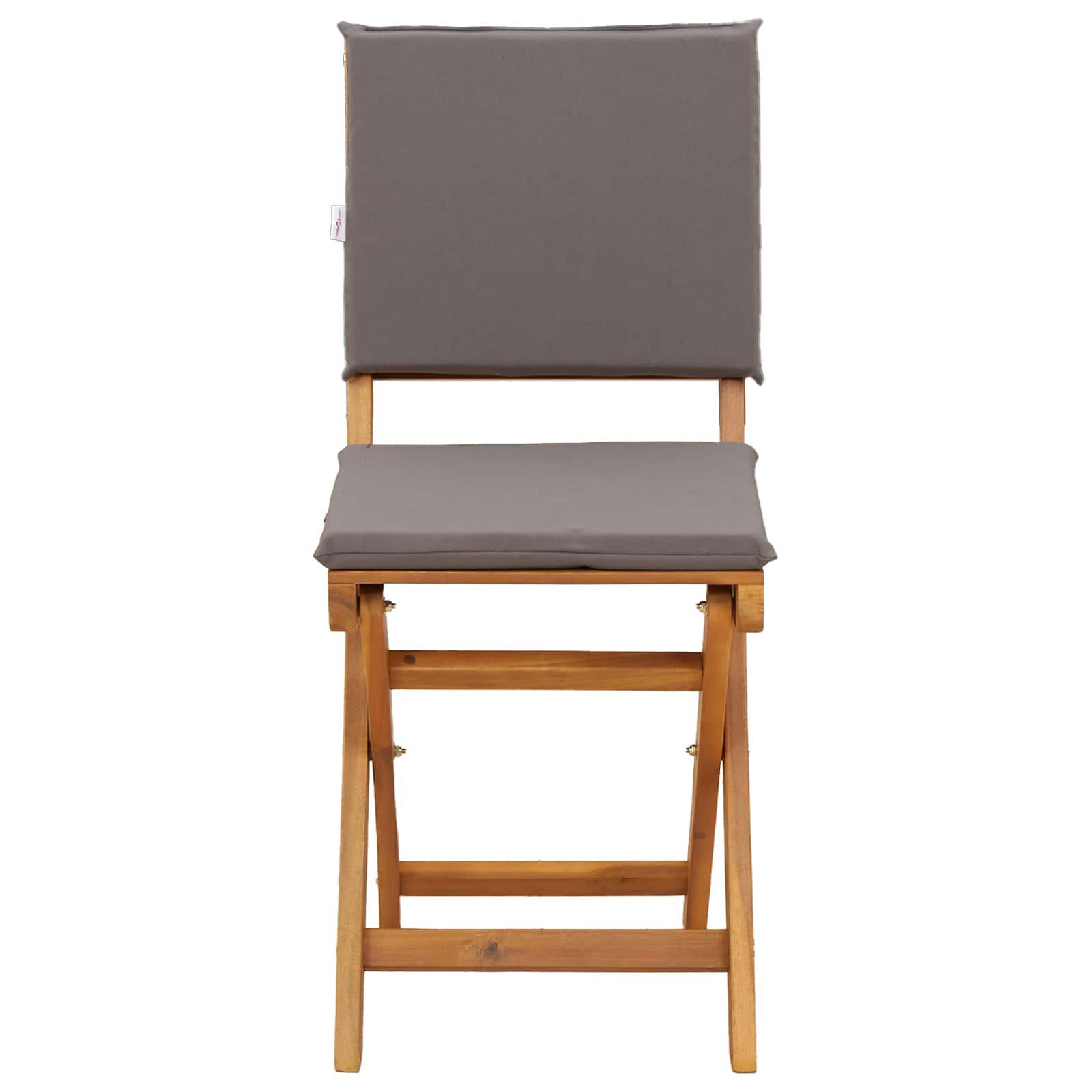 Sedie Bistro da Giardino 2 pcs Grigio Scuro 38 x 46 x 85 cm | homemem39