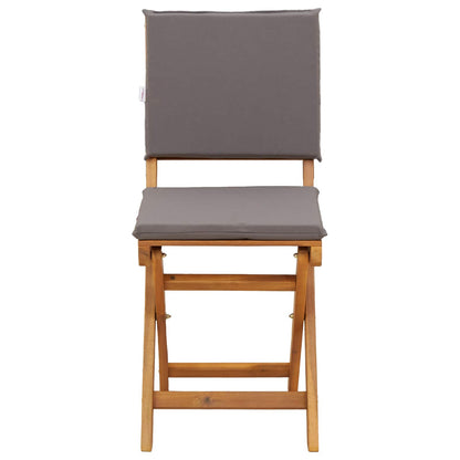 Sedie Bistro da Giardino 2 pcs Grigio Scuro 38 x 46 x 85 cm | homemem39
