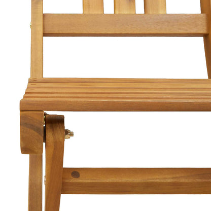 Sedie Bistro da Giardino 4 pcs Naturale 40 x 42 x 85 cm