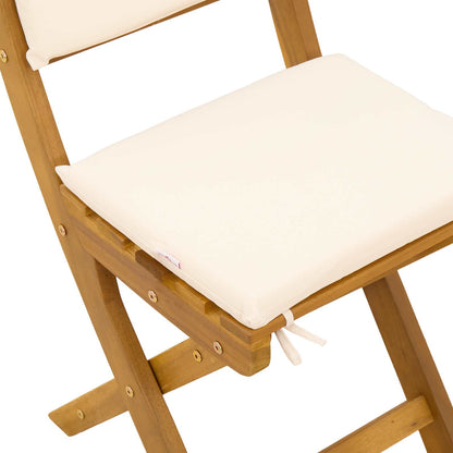 Sedie Bistro da Giardino 4 pcs Bianco Crema 38 x 46 x 85 cm | homemem39