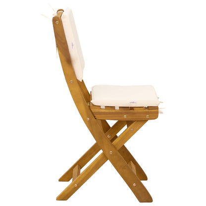 Sedie Bistro da Giardino 4 pcs Bianco Crema 38 x 46 x 85 cm | homemem39