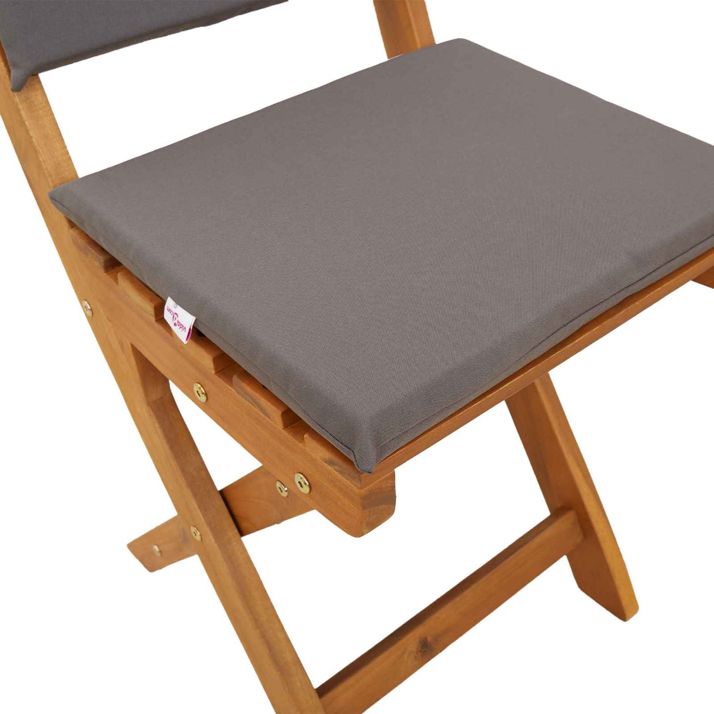 Sedie Bistro da Giardino 4 pcs Grigio Scuro 38 x 46 x 85 cm