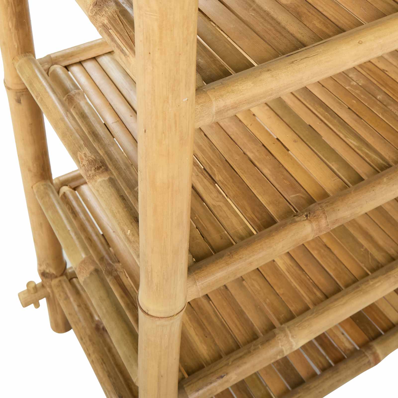 Scarpiera con lo scaffale Naturale 4 ripiani Bambù | homemem39