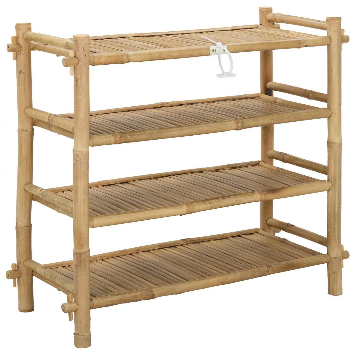 Scarpiera con lo scaffale Naturale 4 ripiani Bambù | homemem39