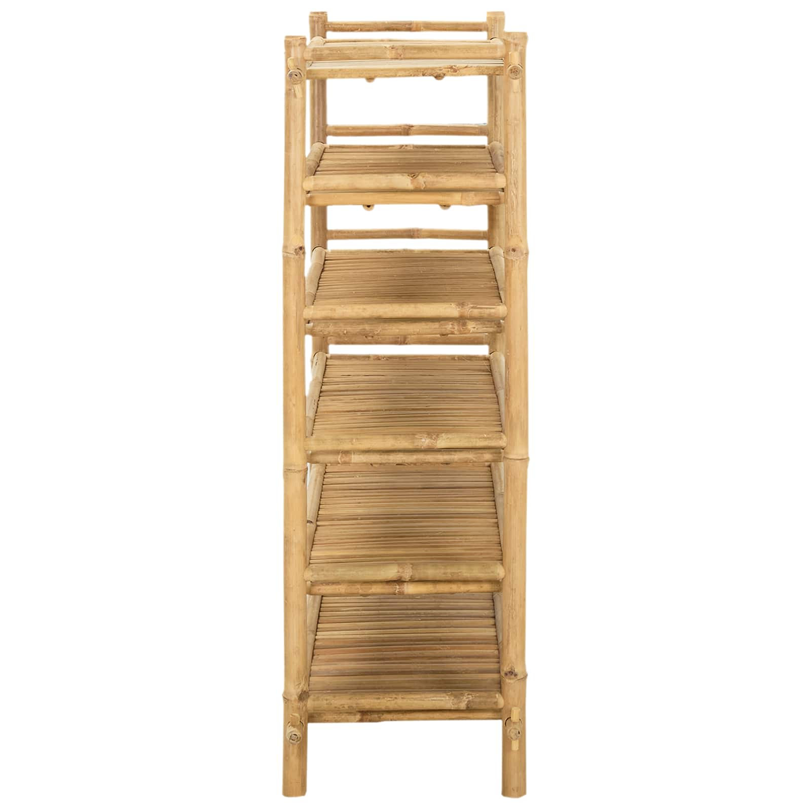 Scarpiera con lo scaffale Naturale 6 ripiani Bambù | homemem39